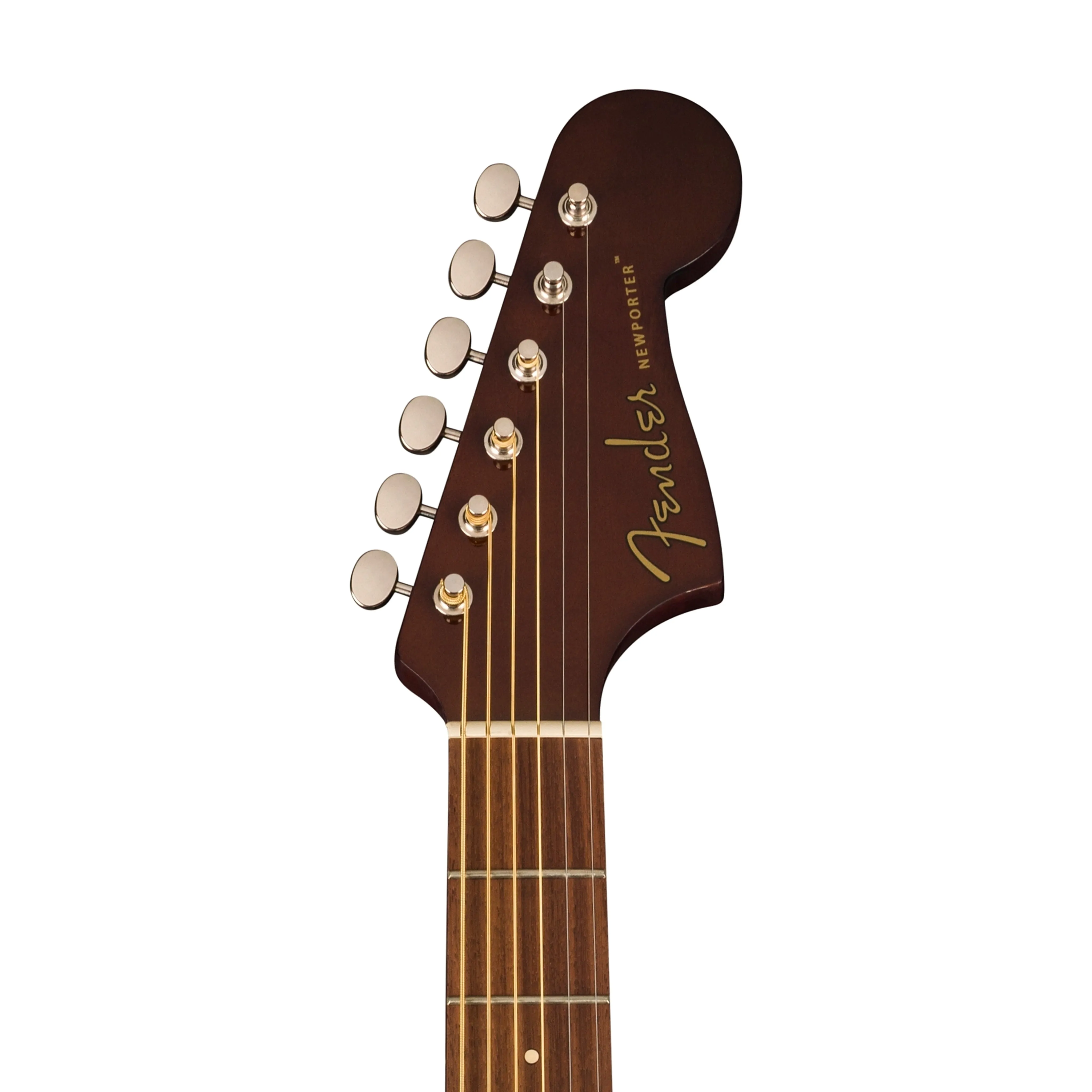Fender California Newporter Player Medium-Sized Acoustic Guitar, Walnut FB, Natural