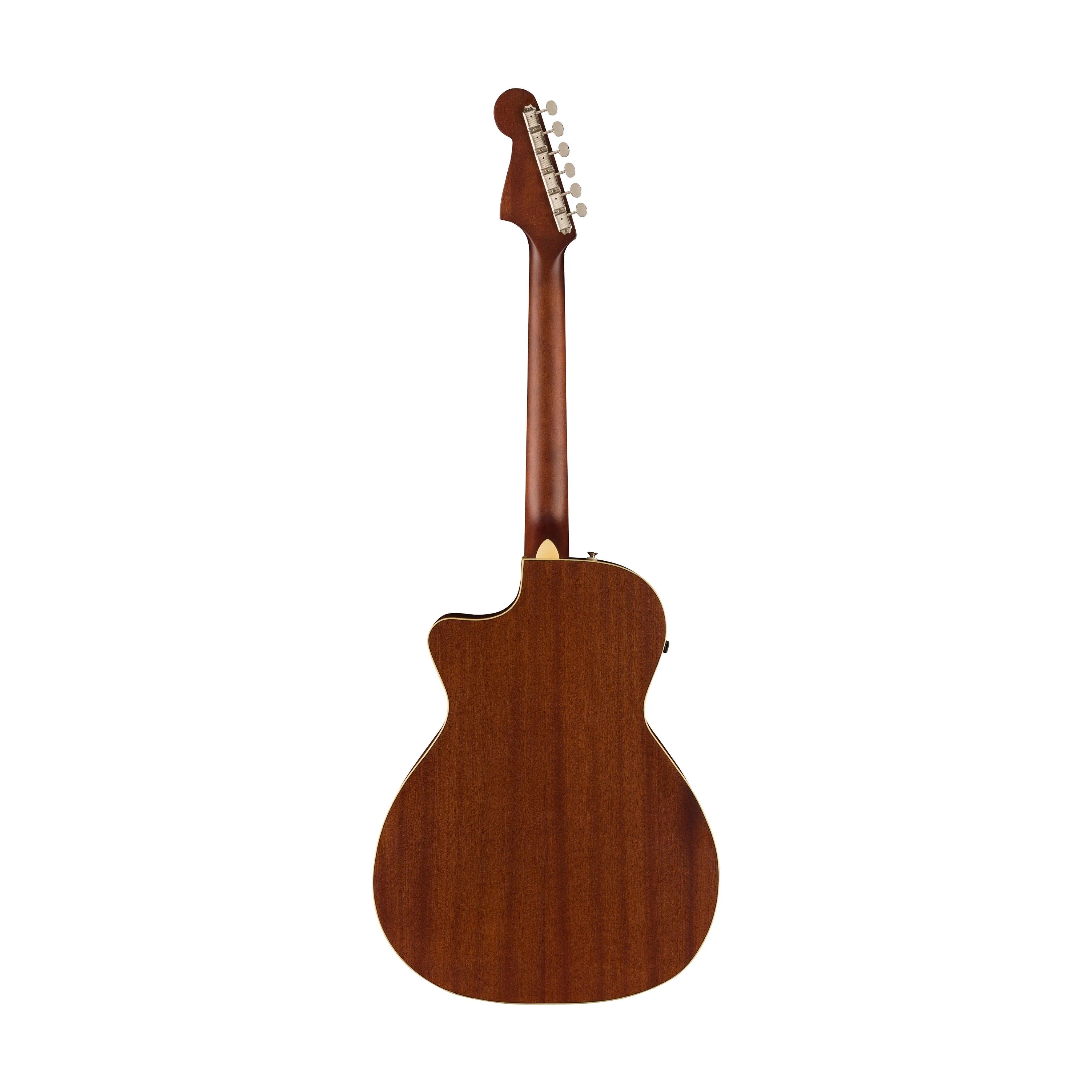 Fender California Newporter Player Medium-Sized Acoustic Guitar, Walnut FB, Surf Green