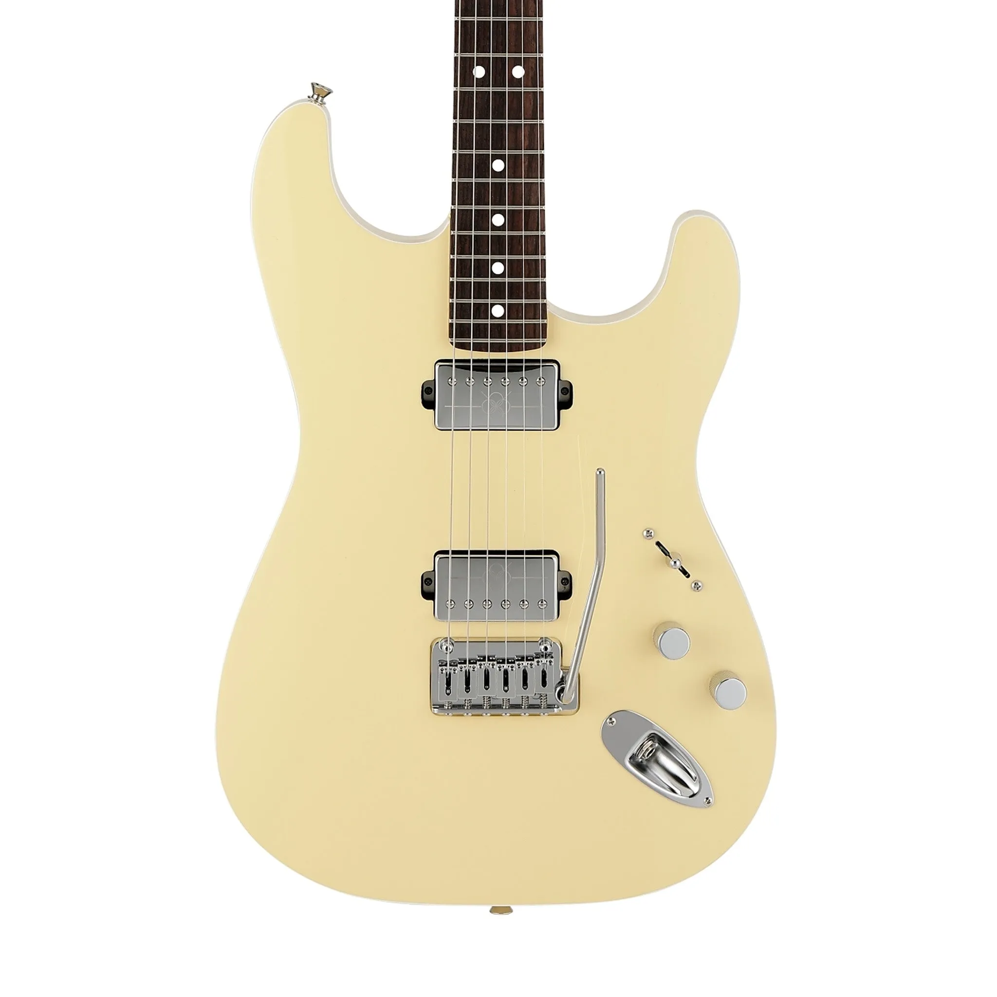 Fender Japan Scandal Mami Stratocaster Electric Guitar, RW FB, Vintage White Omochi
