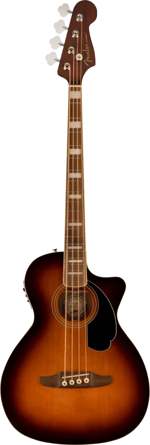 Fender Kingman Acoustic Electric Bass w/Gig Bag - Sunburst