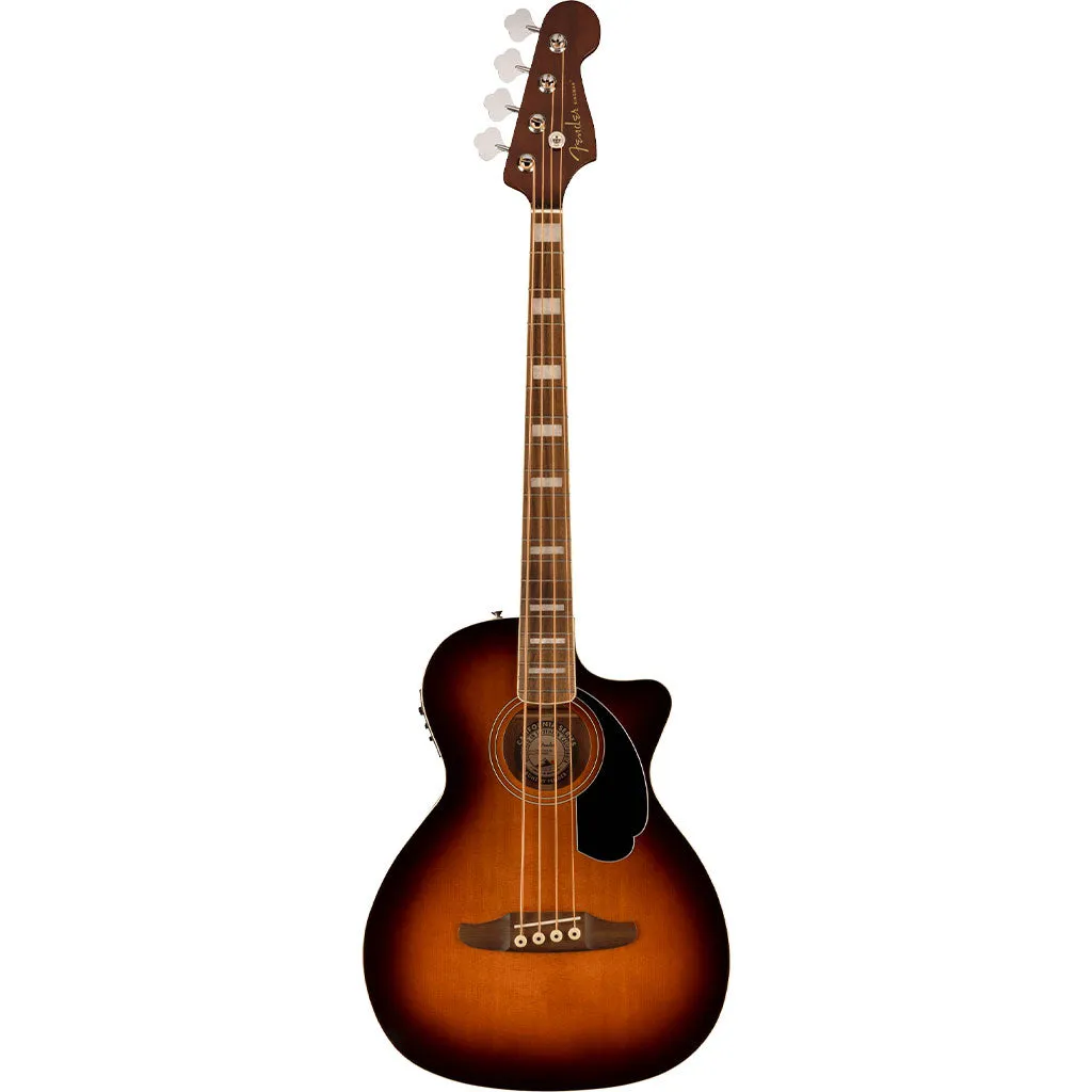 Fender Kingman™ Bass, Walnut Fingerboard, Black Pickguard, Shaded Edge Burst
