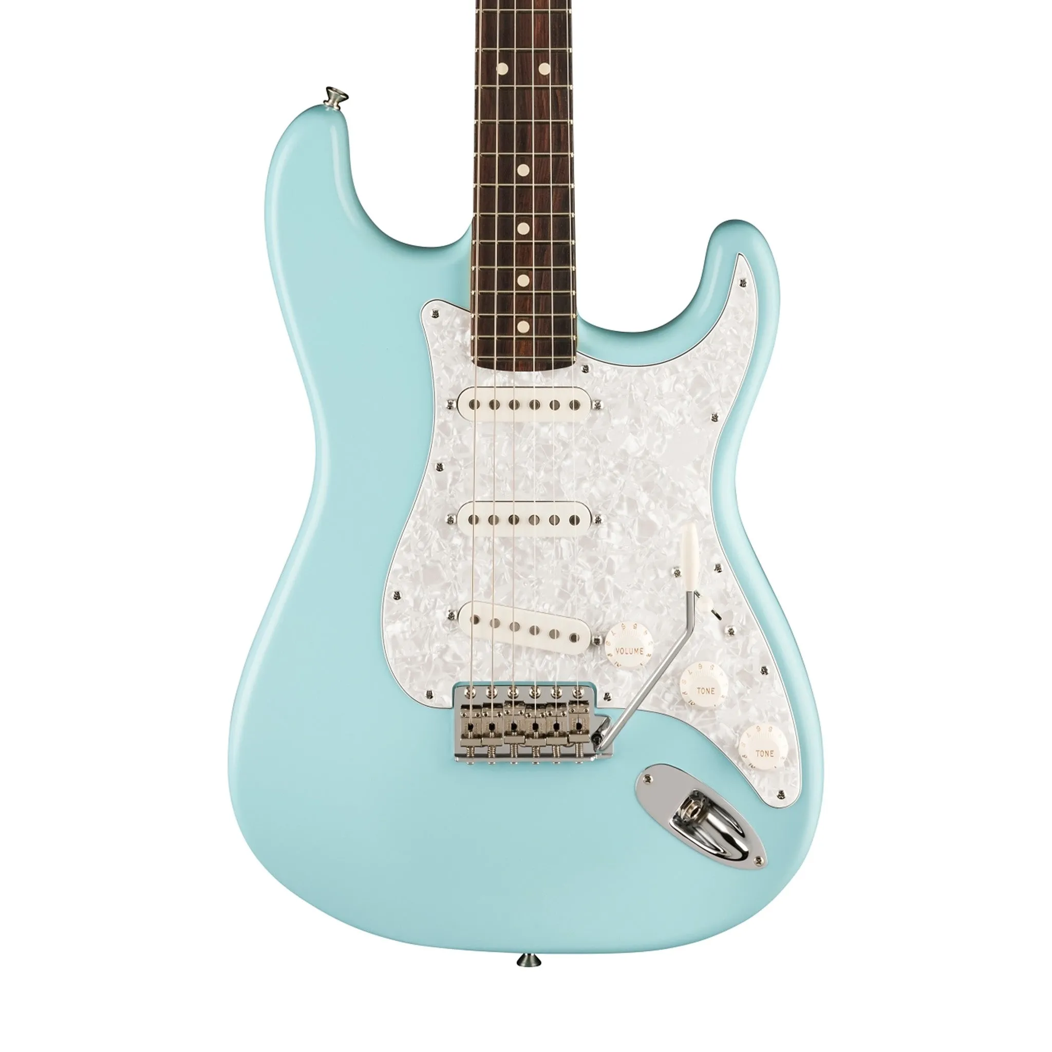 Fender Limited Edition Cory Wong Stratocaster Electric Guitar, RW FB, Daphne Blue