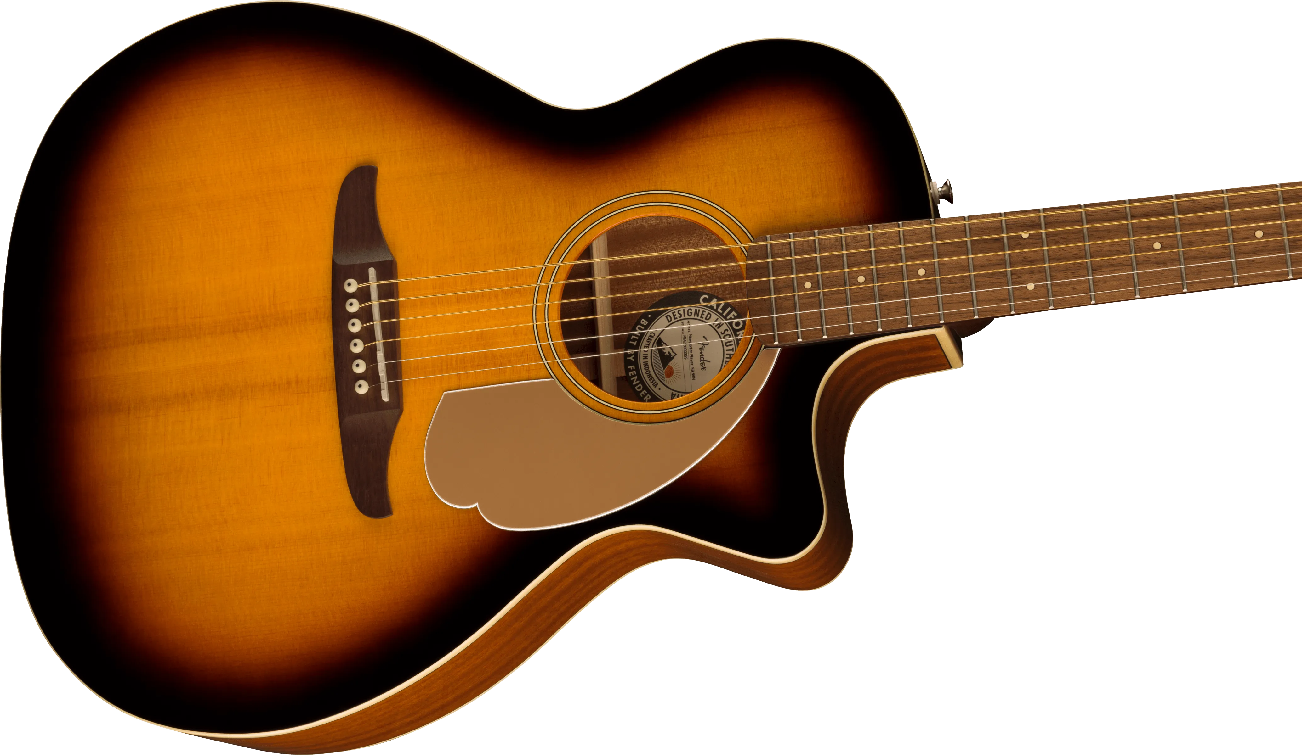Fender Newporter Player, Walnut Fingerboard, Gold Pickguard, Sunburst