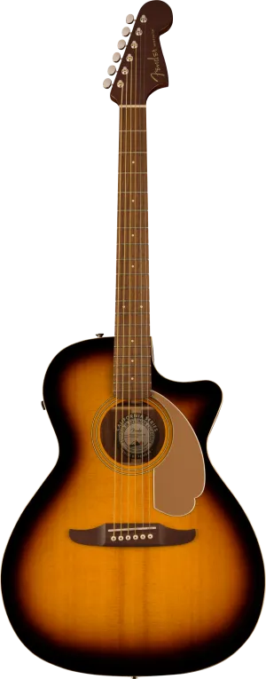 Fender Newporter Player, Walnut Fingerboard, Gold Pickguard, Sunburst