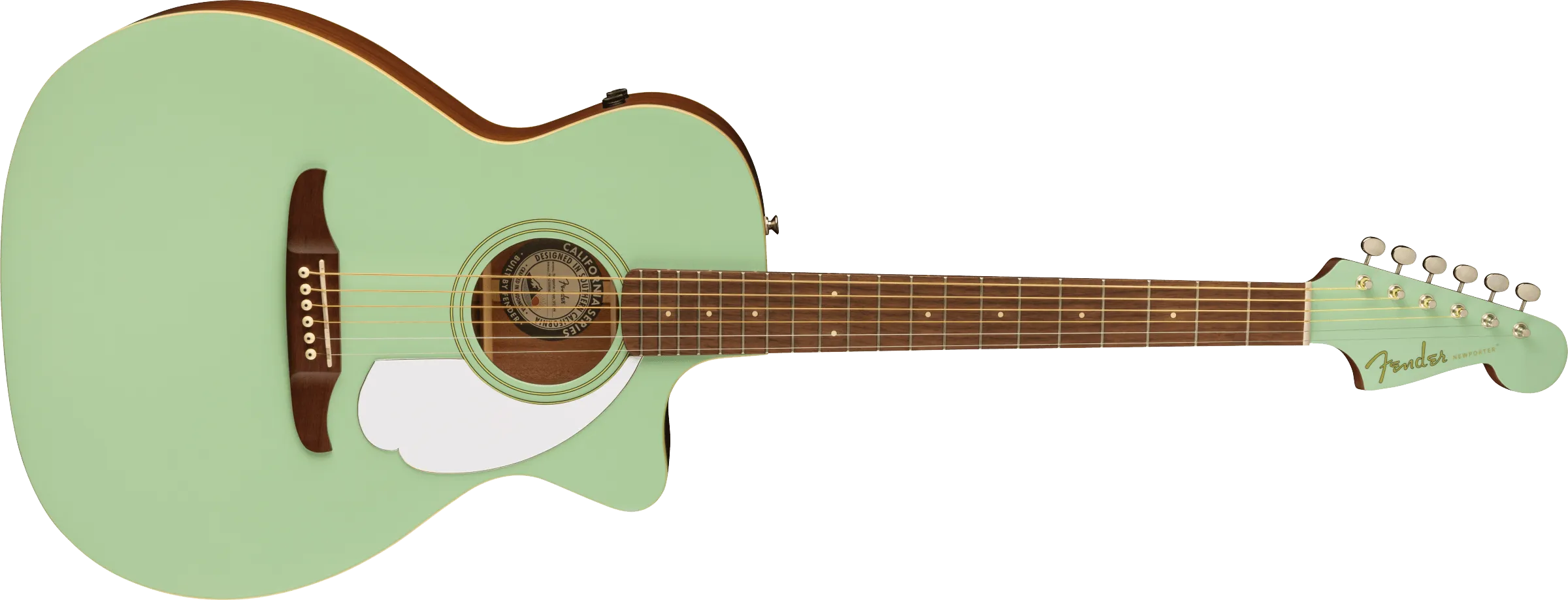 Fender Newporter Player, Walnut Fingerboard, White Pickguard, Surf Green