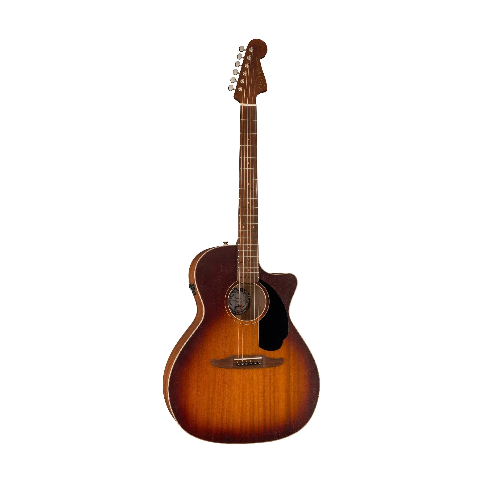 Fender Newporter Special Acoustic Guitar w/Bag, PF FB, Mahogany Top/Honey Sunburst