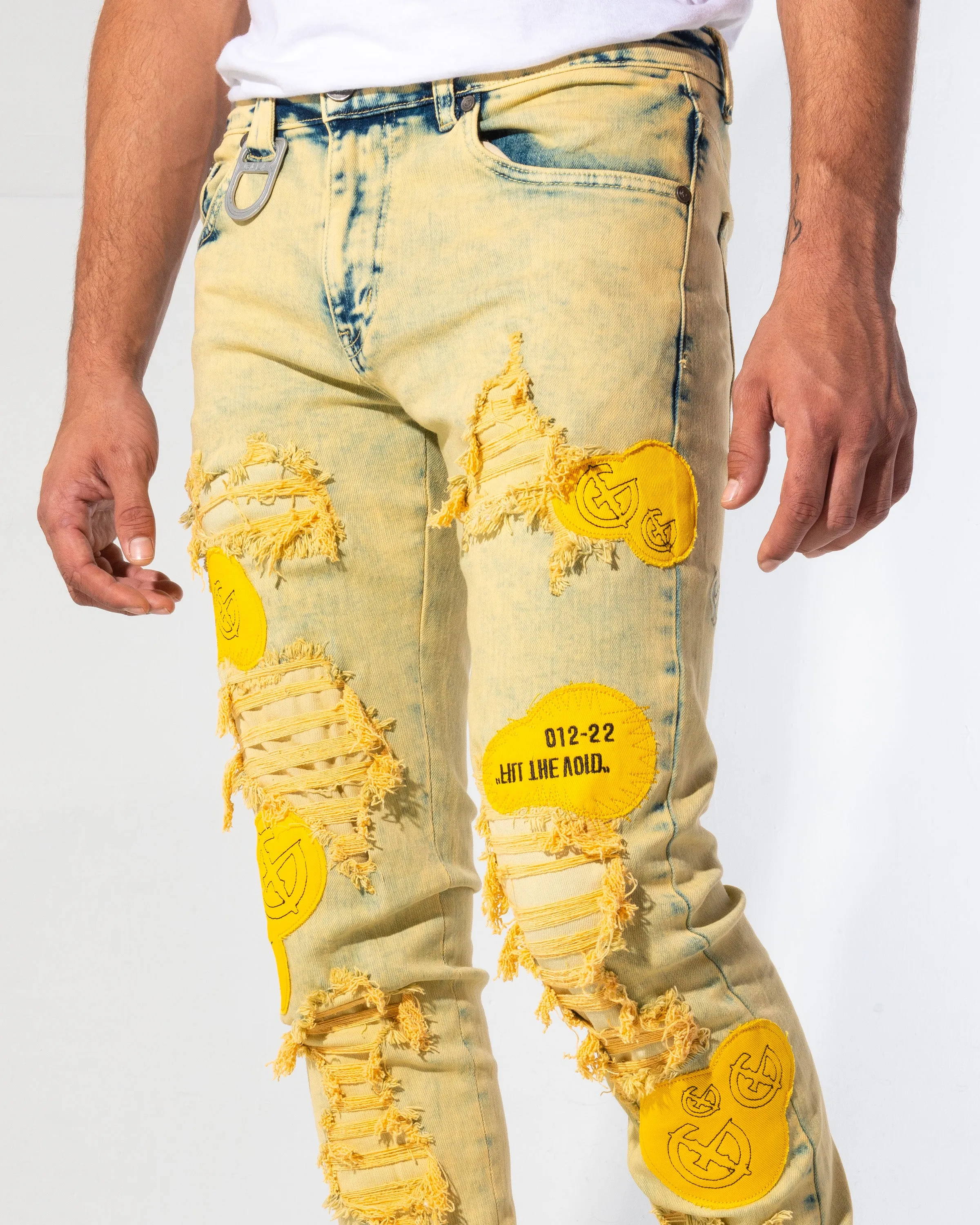 FILL THE VOID DENIM (CANARY WASH/PATCHWORK)