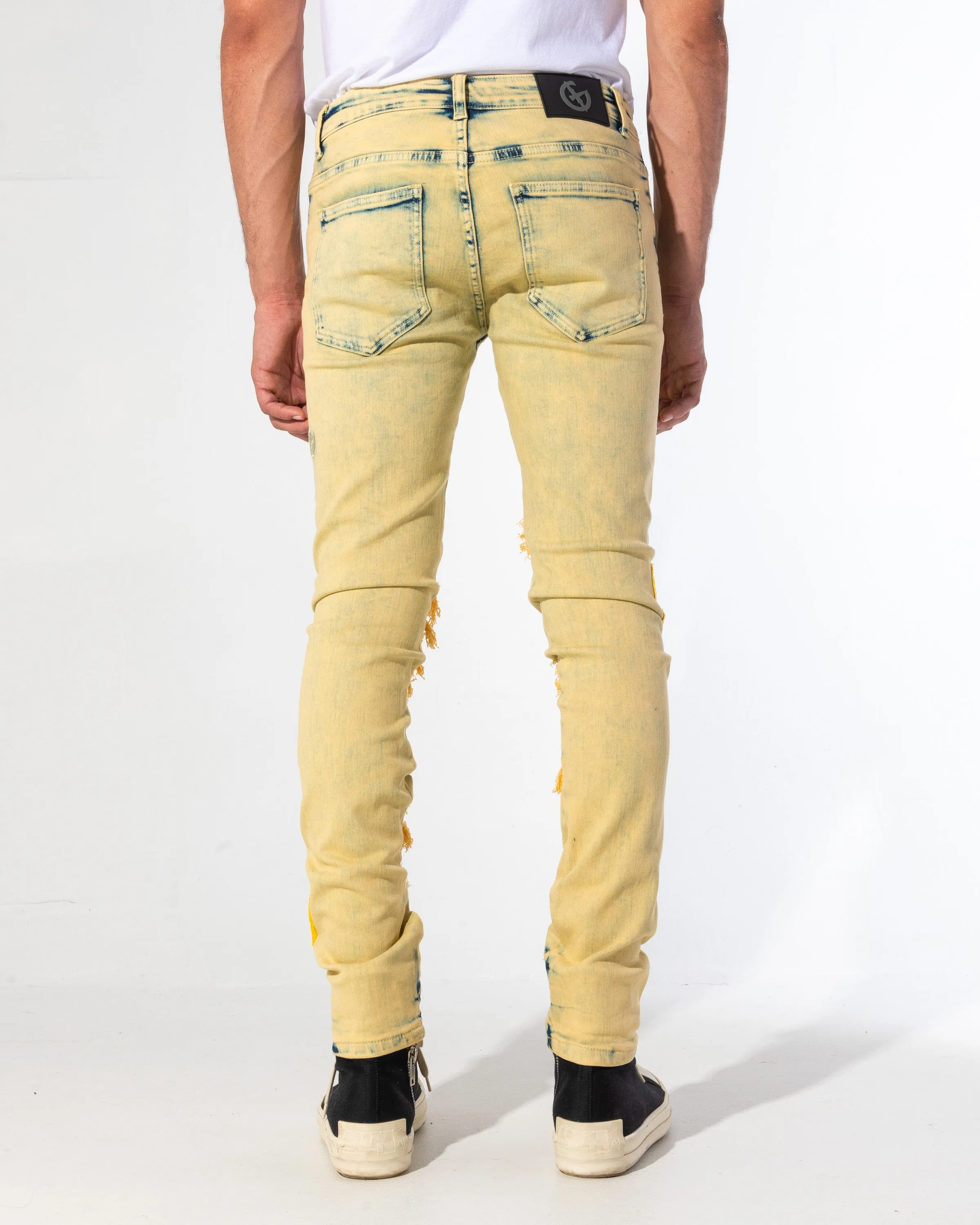 FILL THE VOID DENIM (CANARY WASH/PATCHWORK)