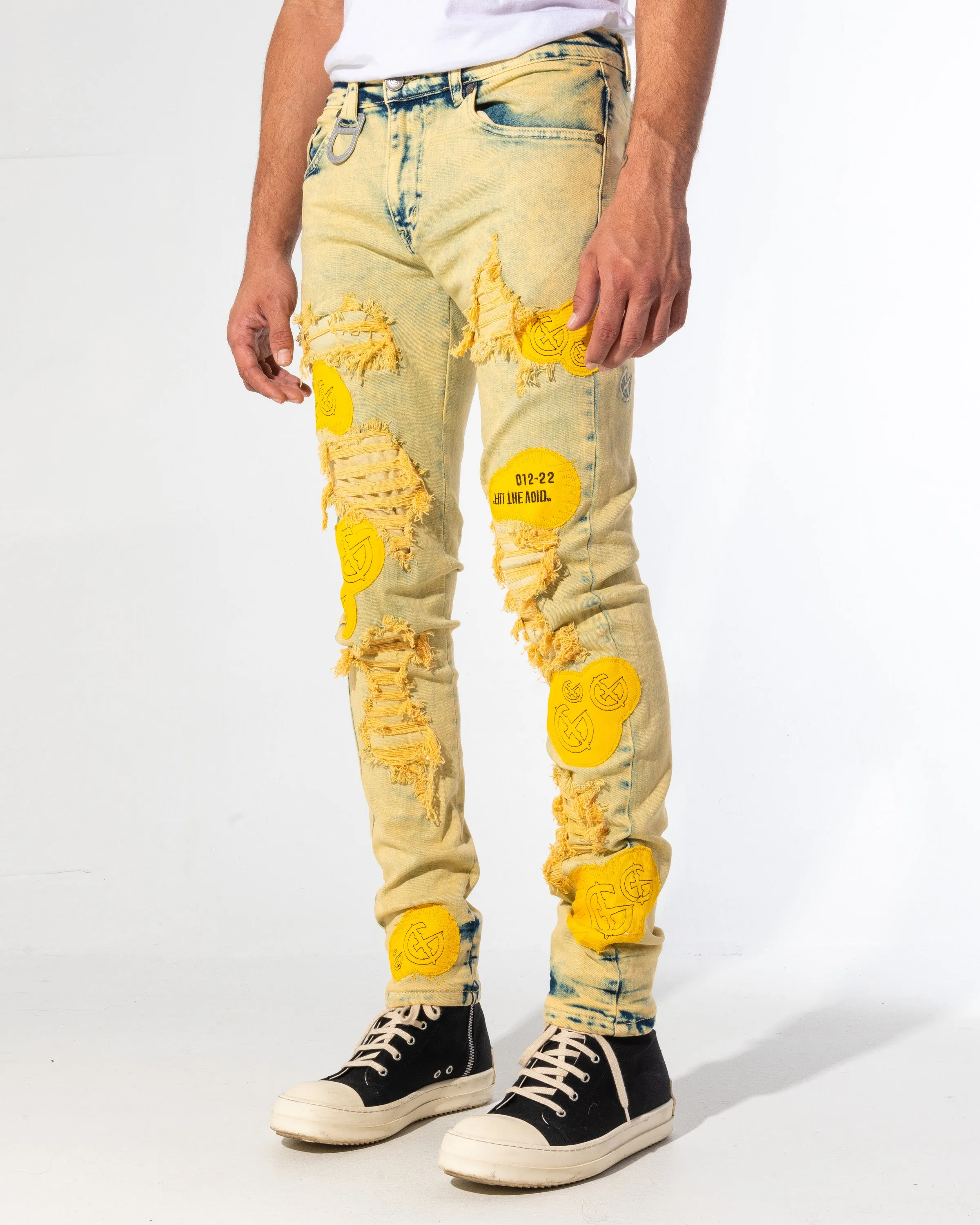 FILL THE VOID DENIM (CANARY WASH/PATCHWORK)