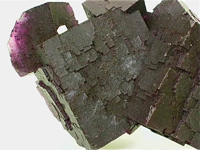 Fluorite, Hill-Ledford Mine, Ozark-Mahoning Company, Cave-in-Rock District, Southern Illinois, Mined ca. 1960s, Fowler Collection, Medium Cabinet 6.0 x 12.0 x 17.0 cm, $200. Online 7/19. SOLD.