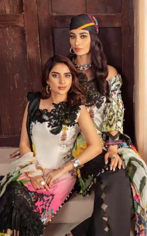 FRANCA CB-4A | Bella Fusion Mix Cambric Collection SS'21 | Unstitched Cambric Suits