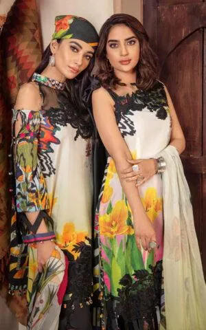 FRANCA CB-4A | Bella Fusion Mix Cambric Collection SS'21 | Unstitched Cambric Suits