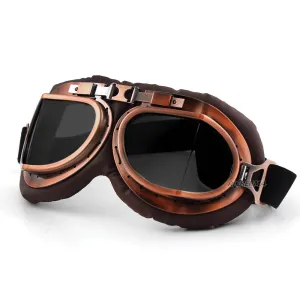 Gafas Patineta Scooter A Prueba De Viento Vintage Acolchada