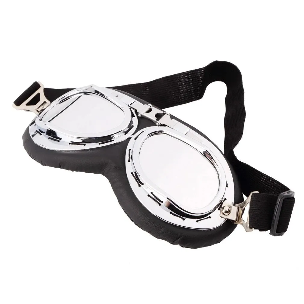Gafas Patineta Scooter A Prueba De Viento Vintage Acolchada