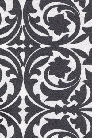 garden gate graphite gray printed cloth 12" x 20" pillow covers