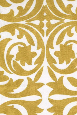 garden gate yellow ochre printed cloth 12" x 20" pillow covers