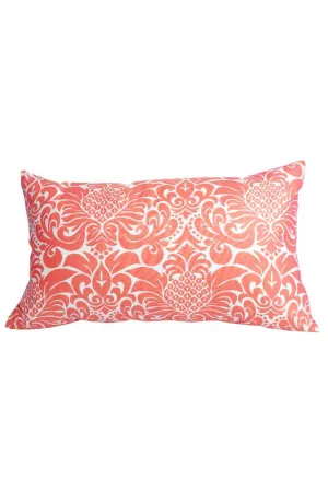 gracious persimmon peach printed cloth 12" x 20" pillow covers
