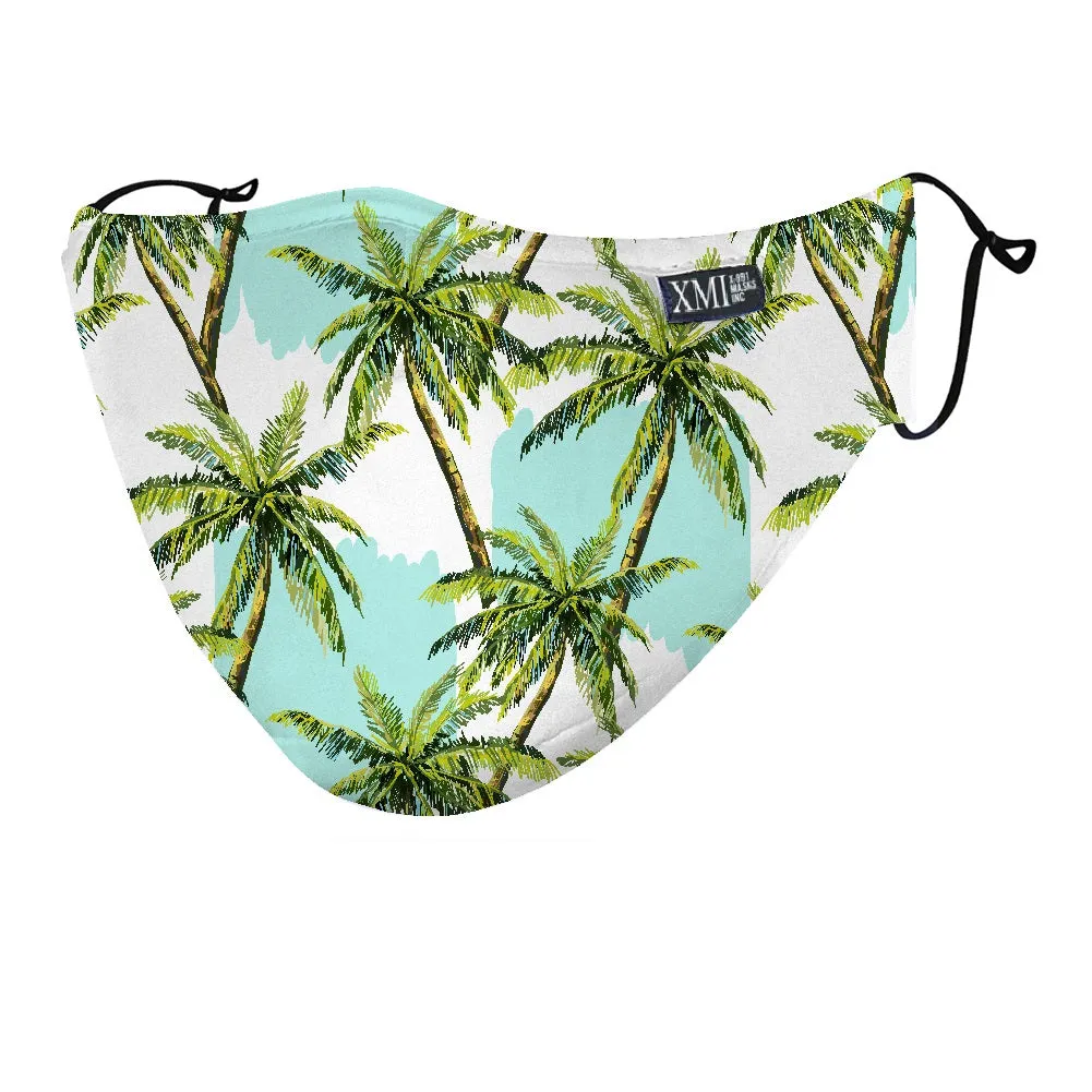 Hawaiian Palm printed mask