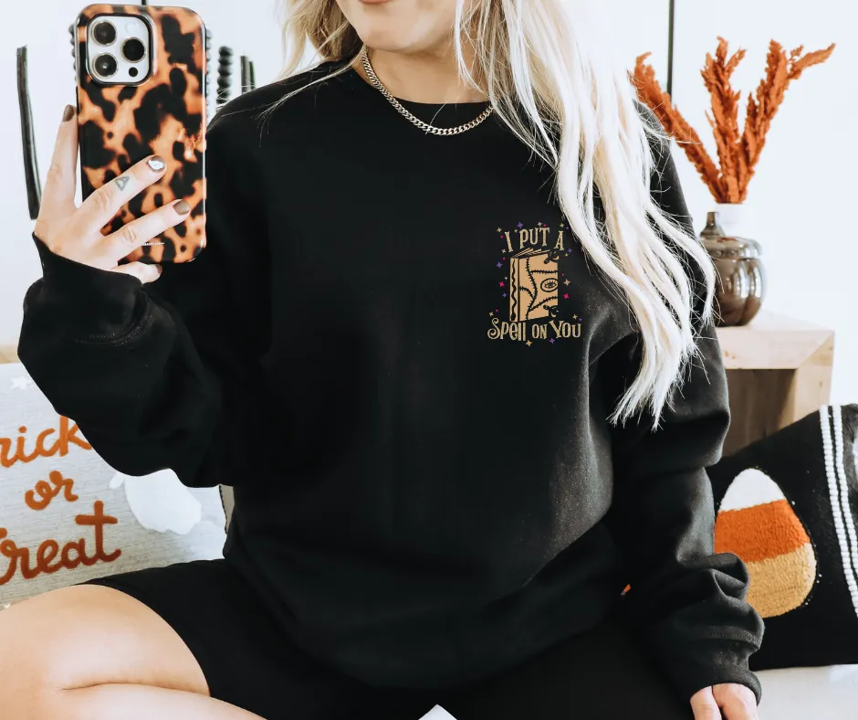 Hocus Pocus Front & Back Black Tee or Sweatshirt