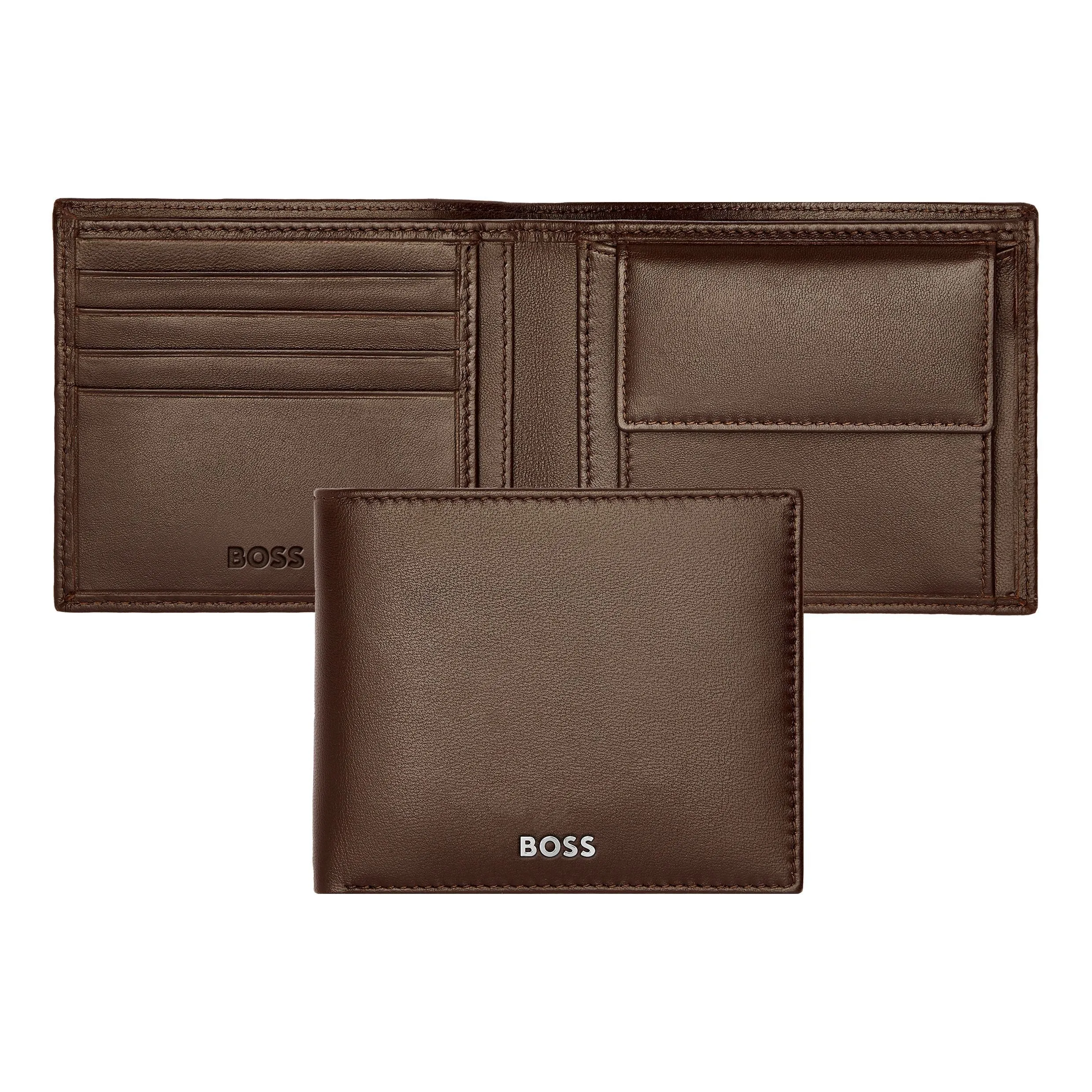 HUGO BOSS HLM403Y-Coins purse Classic Smooth Brown