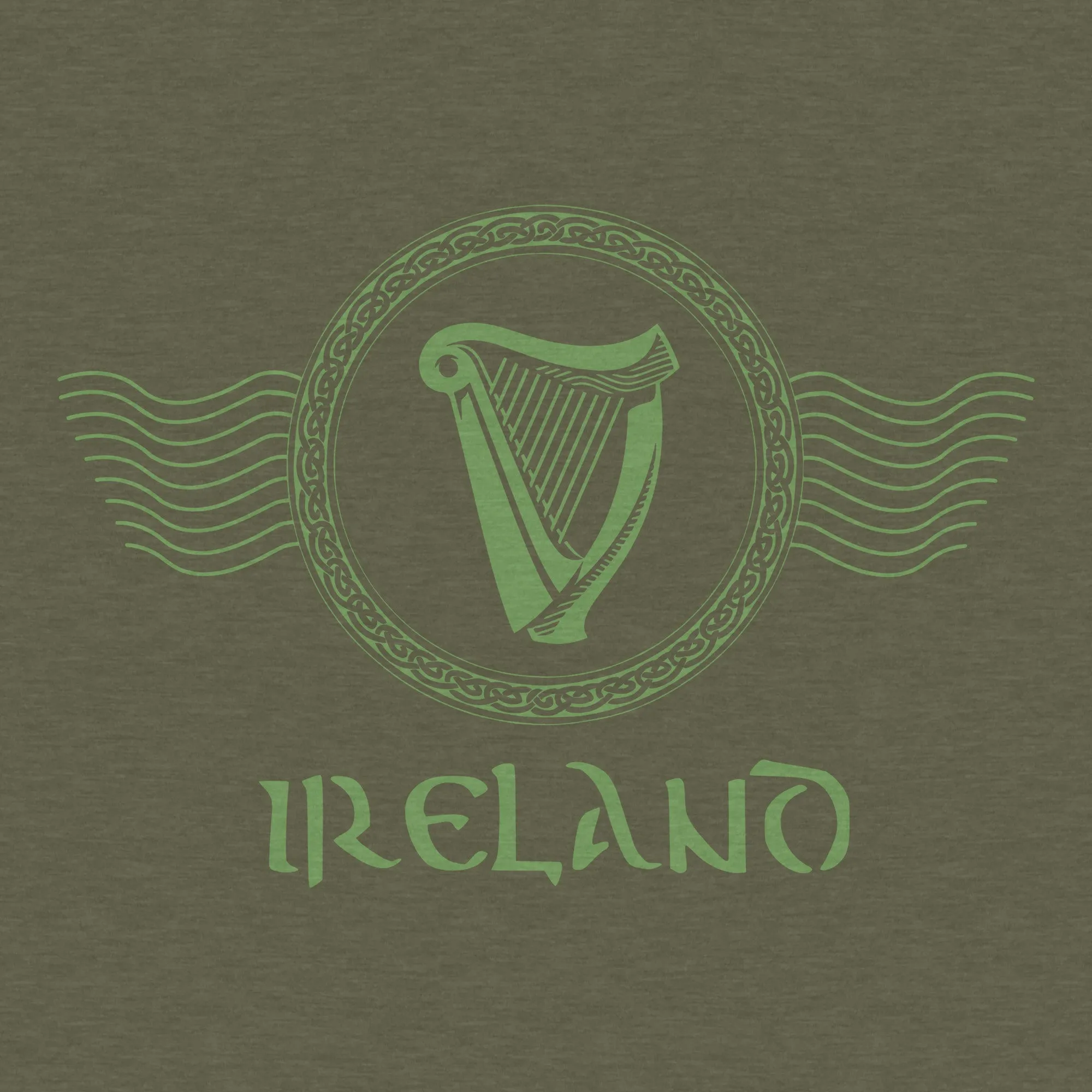 Ireland Harp - Men's Cotton/Poly Tee