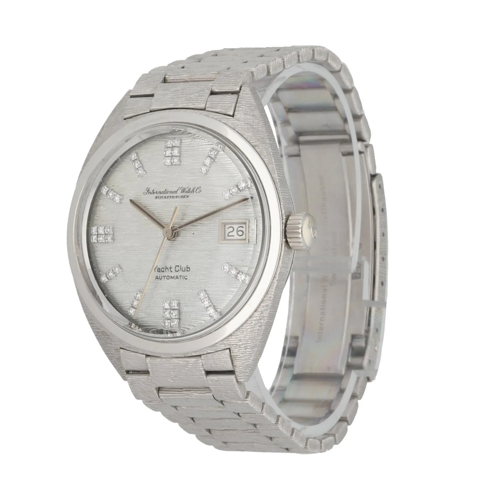 IWC Yacht Club 18K White Gold Diamond Dial Watch