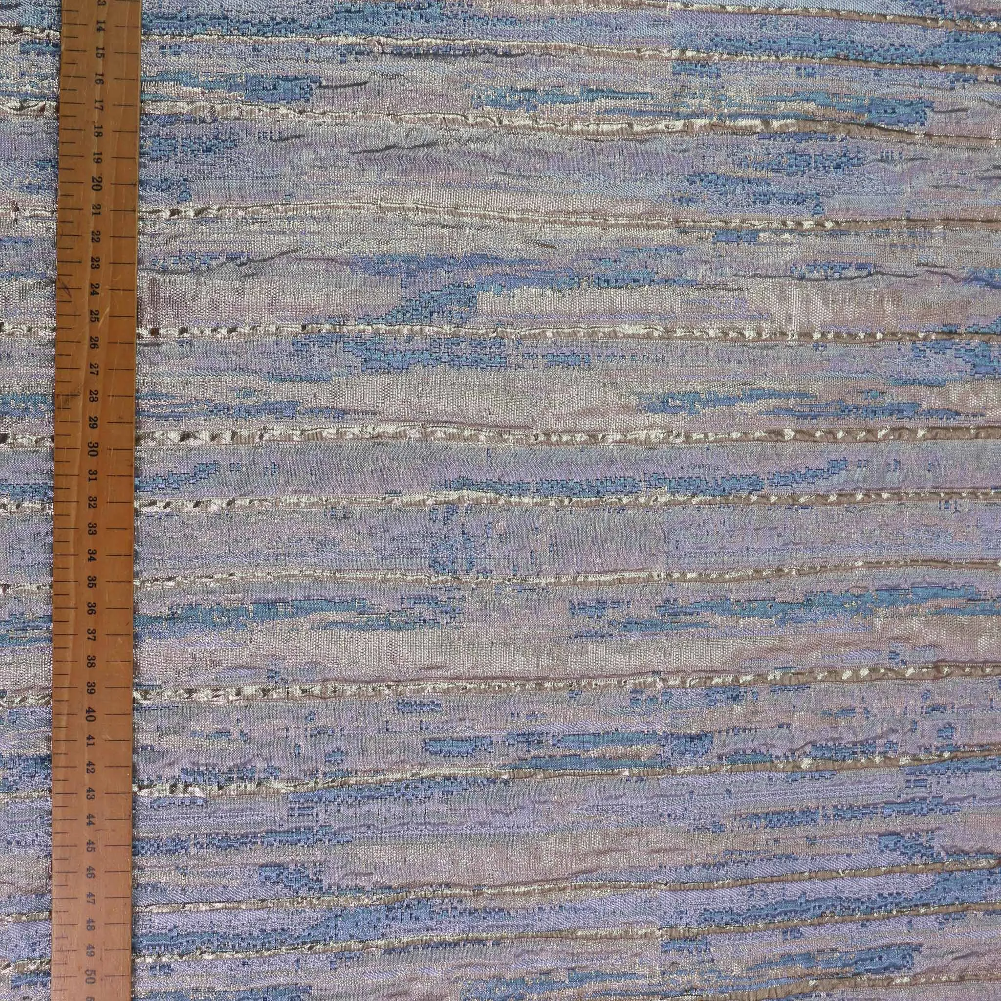 Jacquard Fabric - Pale blue, Pale pink