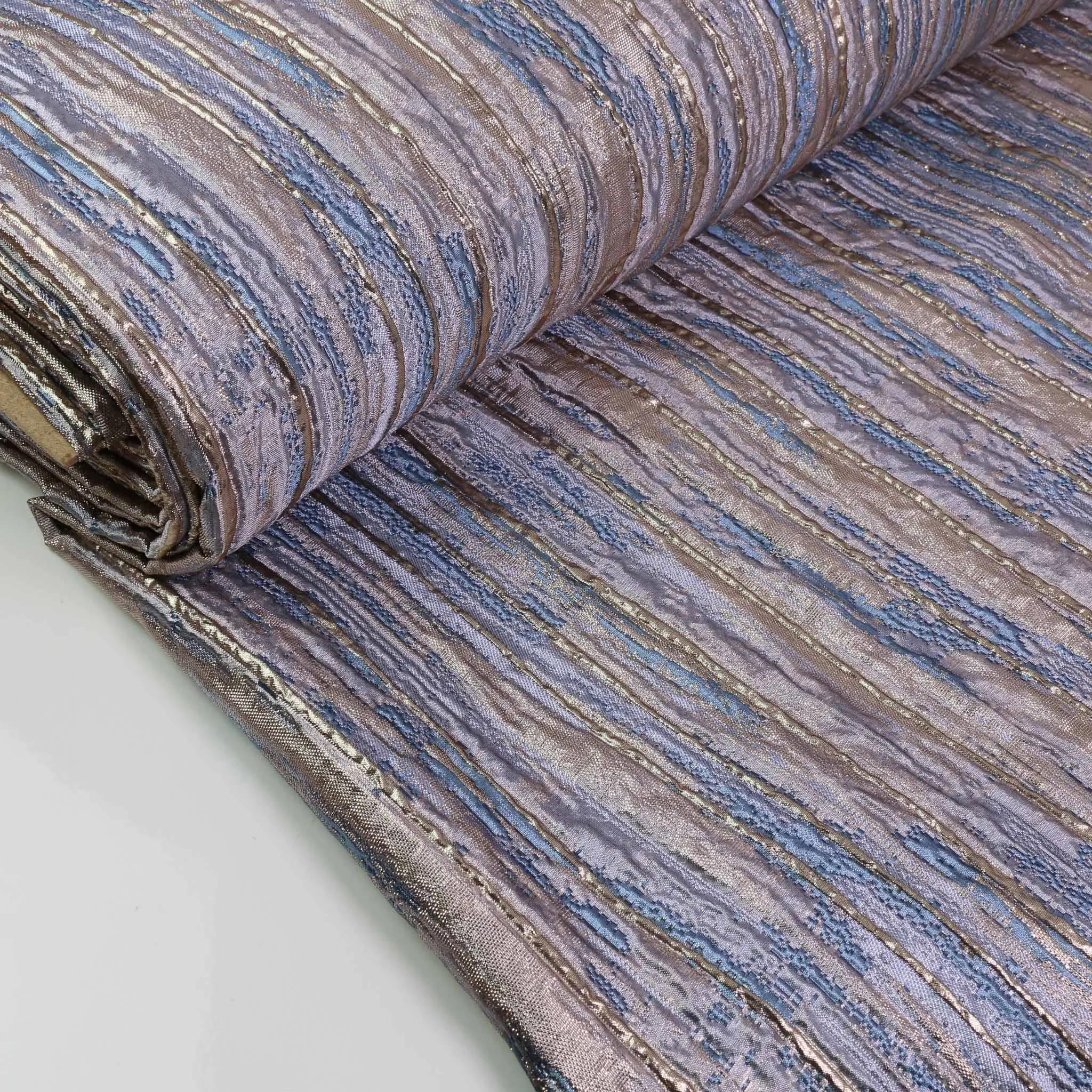 Jacquard Fabric - Pale blue, Pale pink