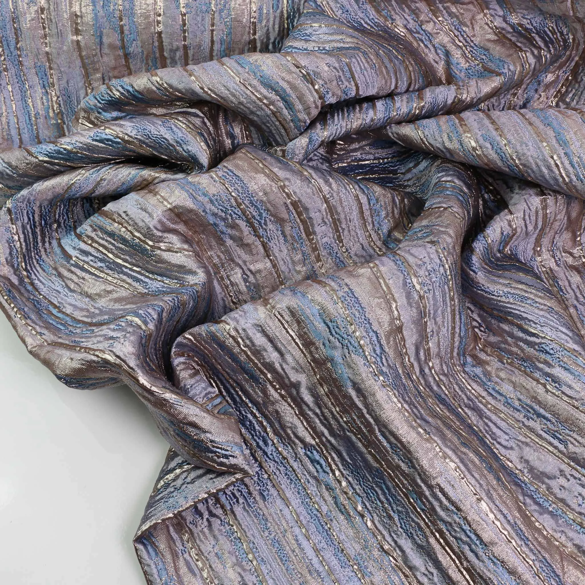 Jacquard Fabric - Pale blue, Pale pink