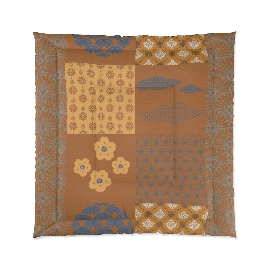 Japanese Patchwork Comforter - Autumn Harvest