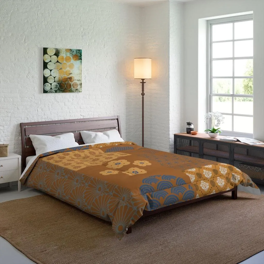 Japanese Patchwork Comforter - Autumn Harvest