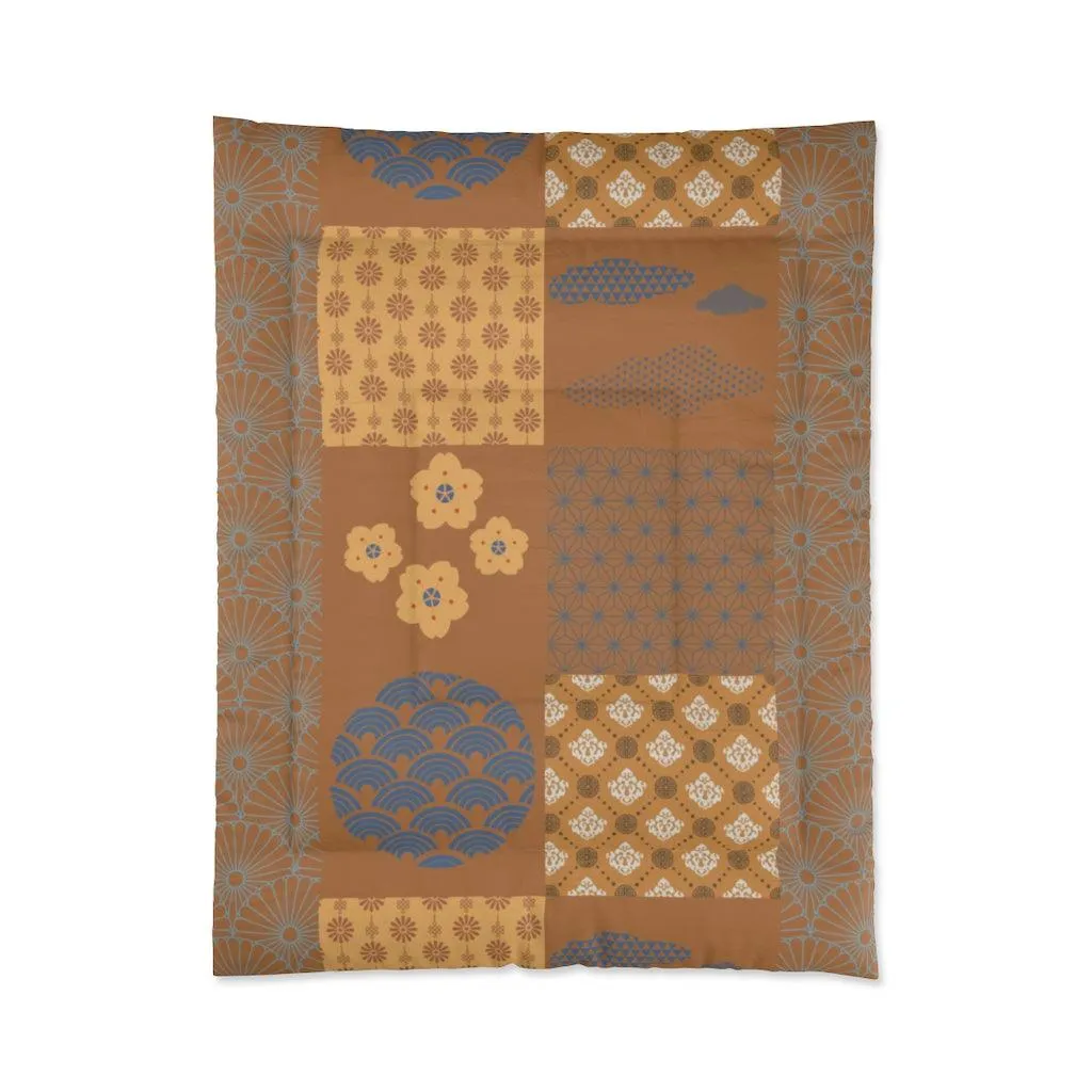 Japanese Patchwork Comforter - Autumn Harvest