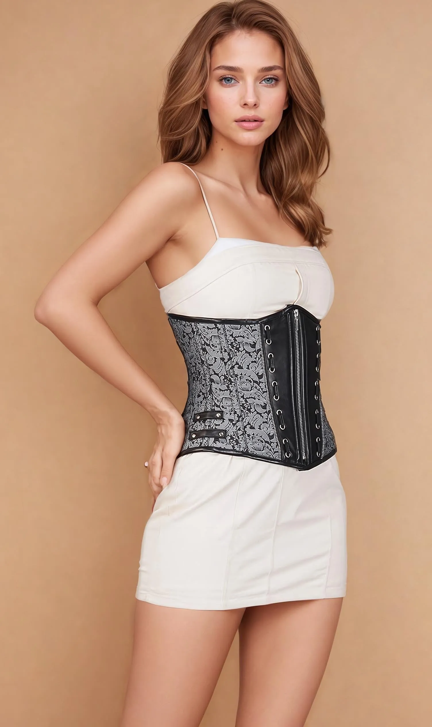 Joicy Brocade Underbust Corset