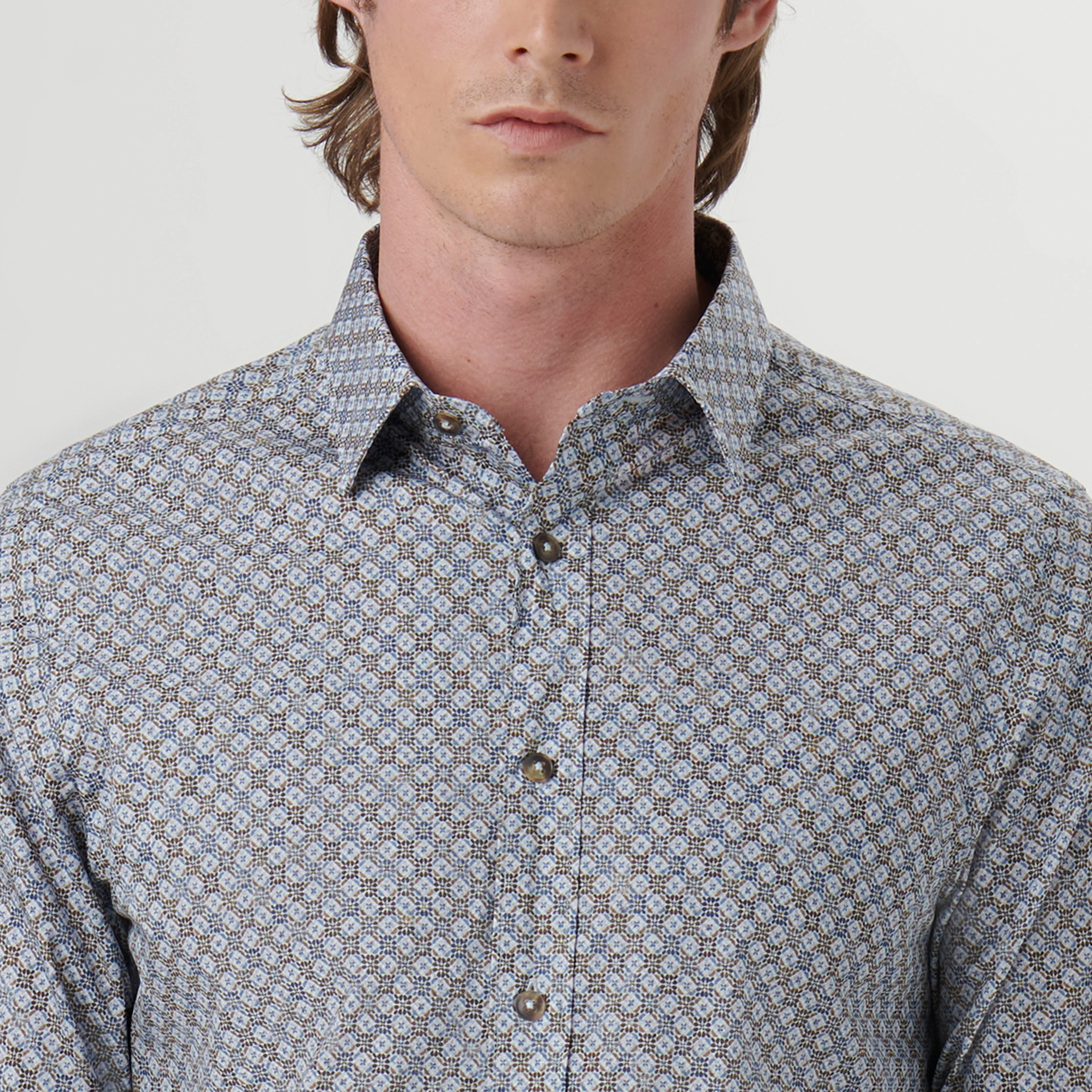 Julian Mosaic Print Shirt