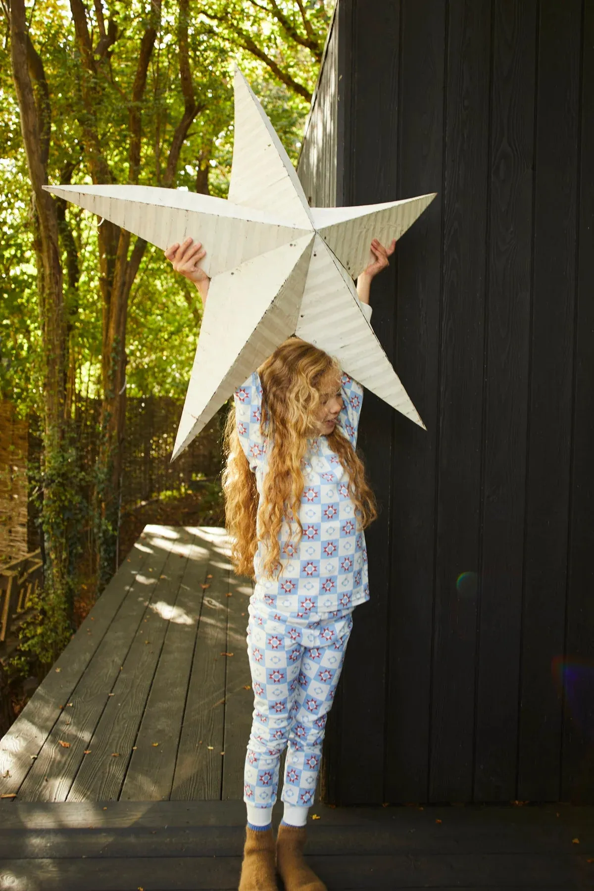Kids Classic Pajama Set - Patchwork Star