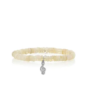 Kids Collection Gold & Diamond Treble Clef on Ethiopian Opal