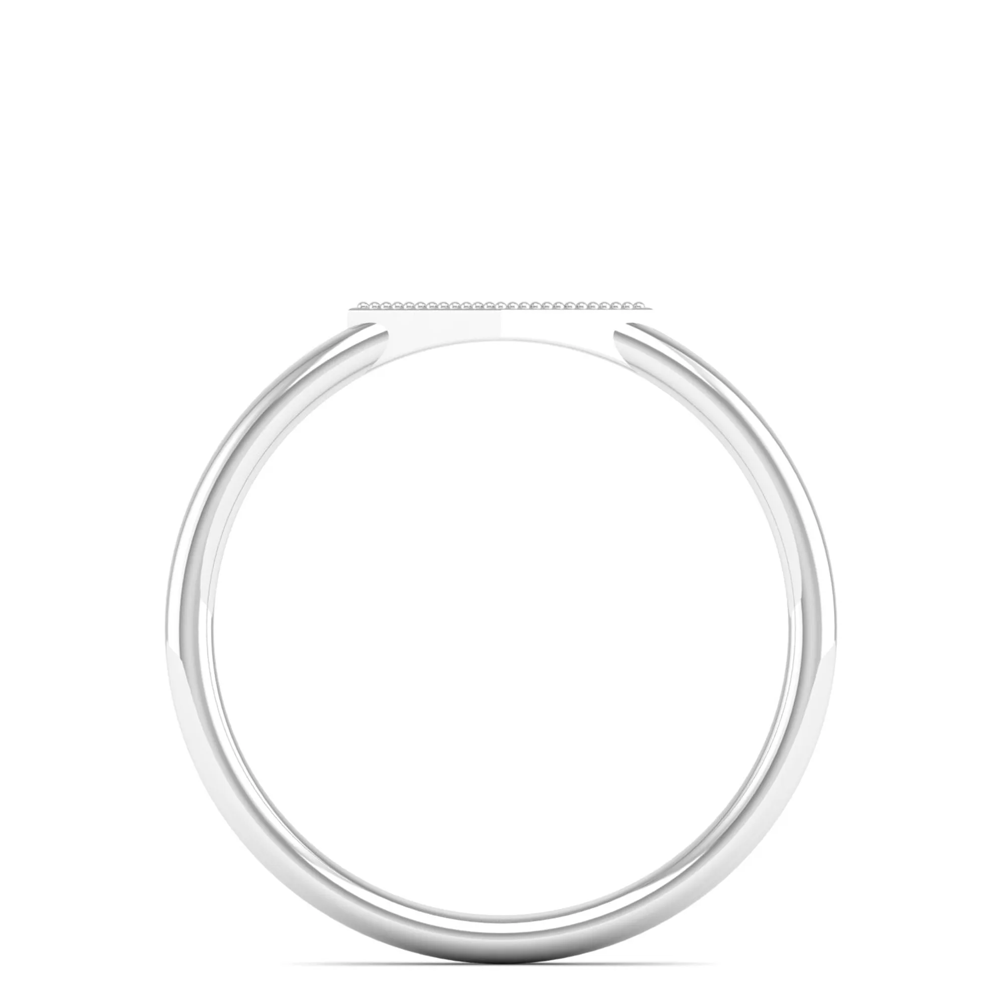 Kite Shape Pavé Set Diamond Ring