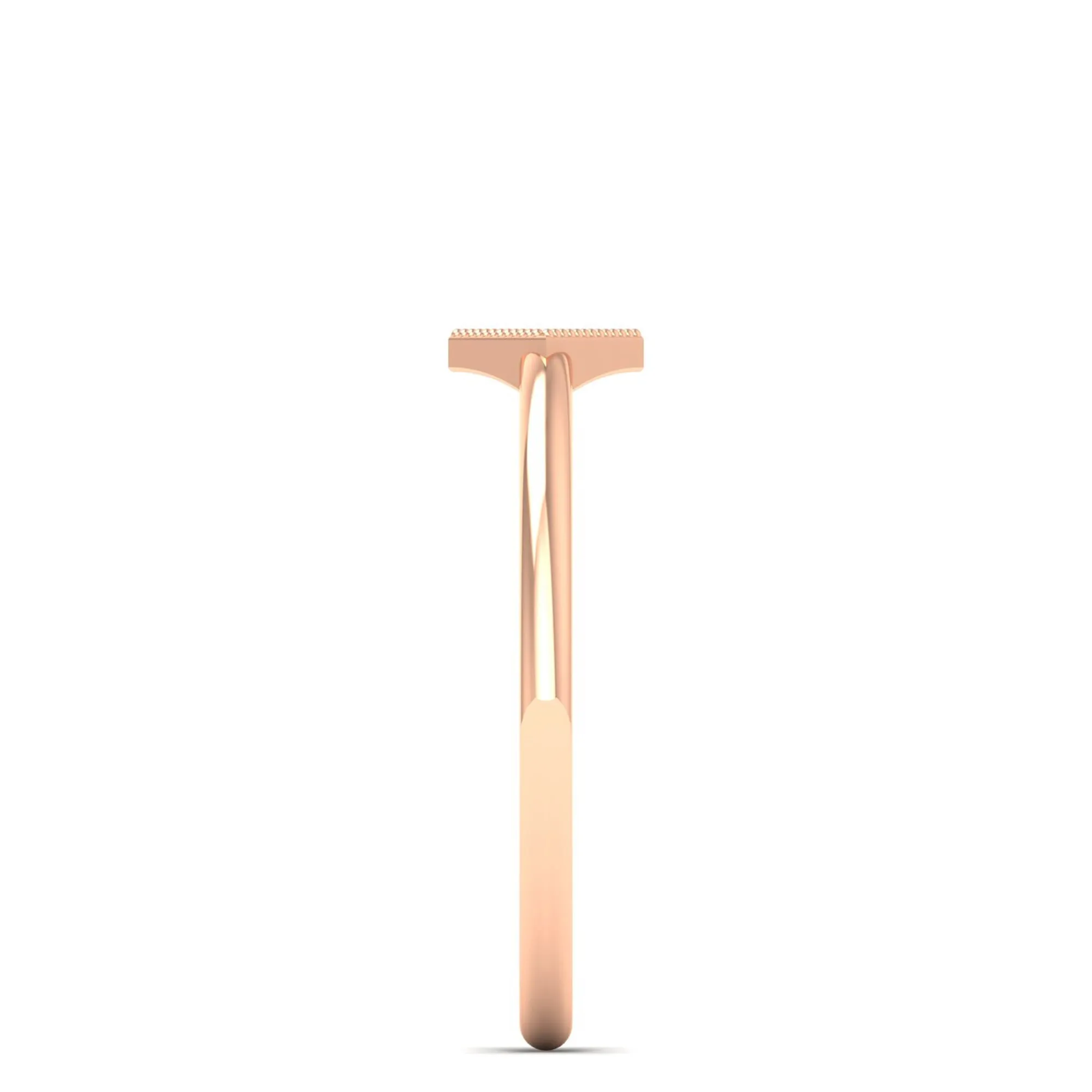 Kite Shape Pavé Set Diamond Ring