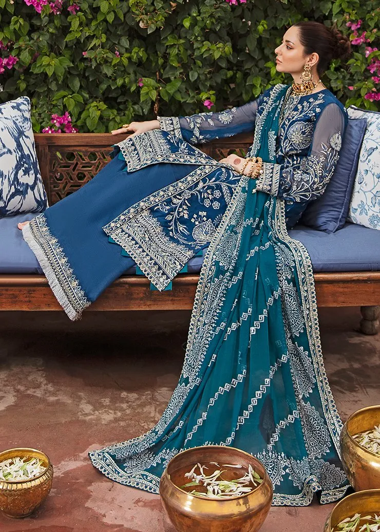 LAAJWARDI | Afrozeh Shehnai Wedding Formals 2021 | Unstitched Embroidered Suit