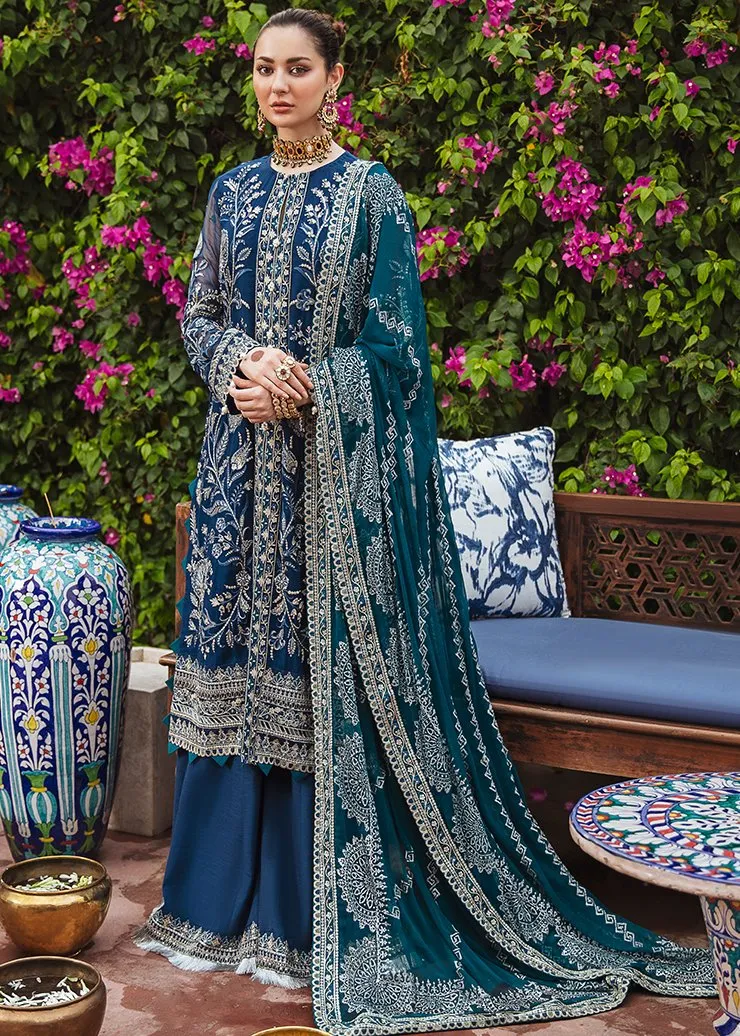 LAAJWARDI | Afrozeh Shehnai Wedding Formals 2021 | Unstitched Embroidered Suit