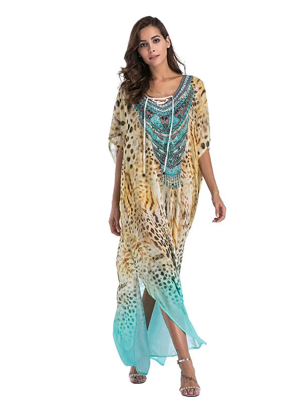 Large Size Printed Dress