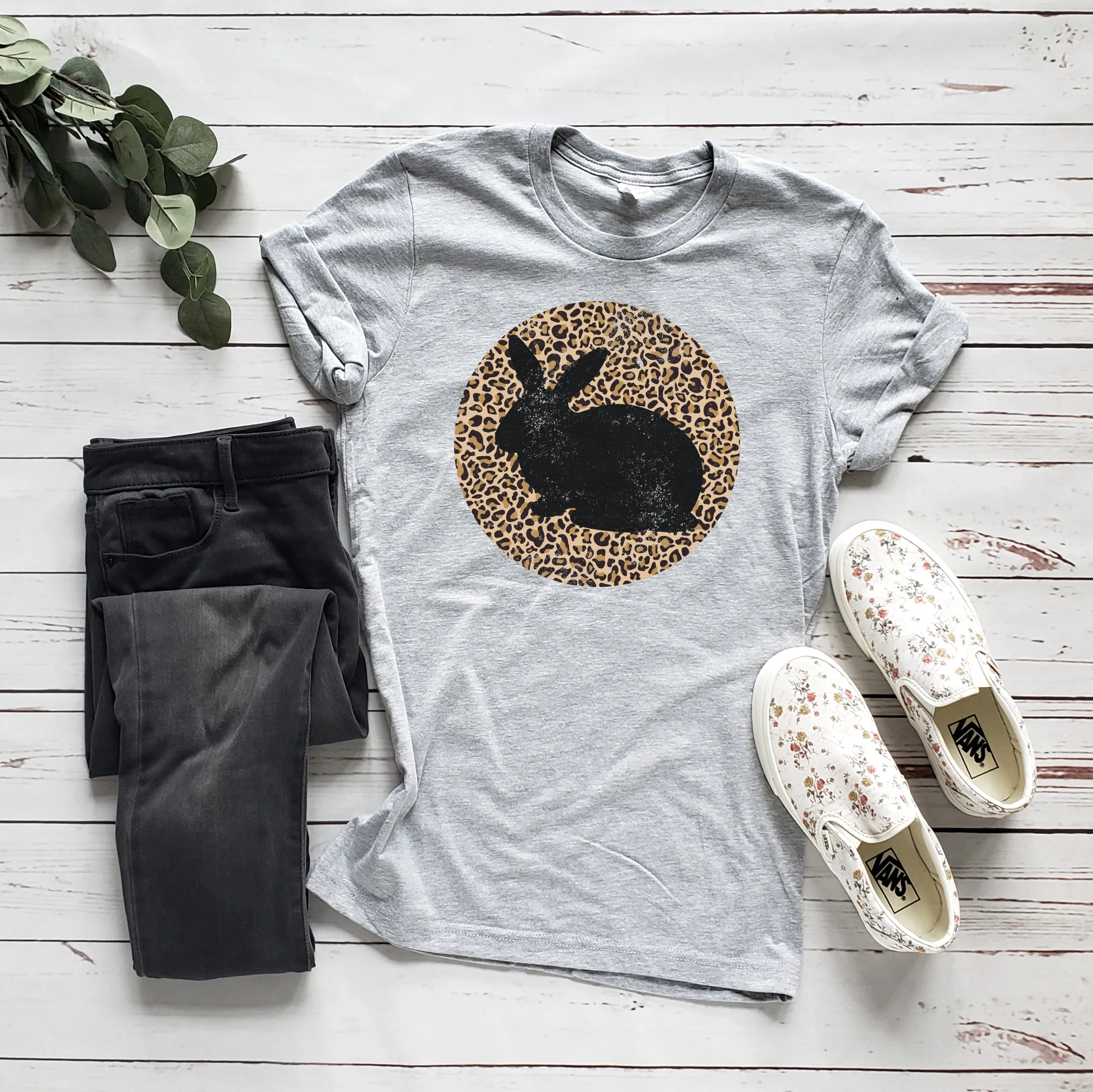 LEOPARD BUNNY TEE