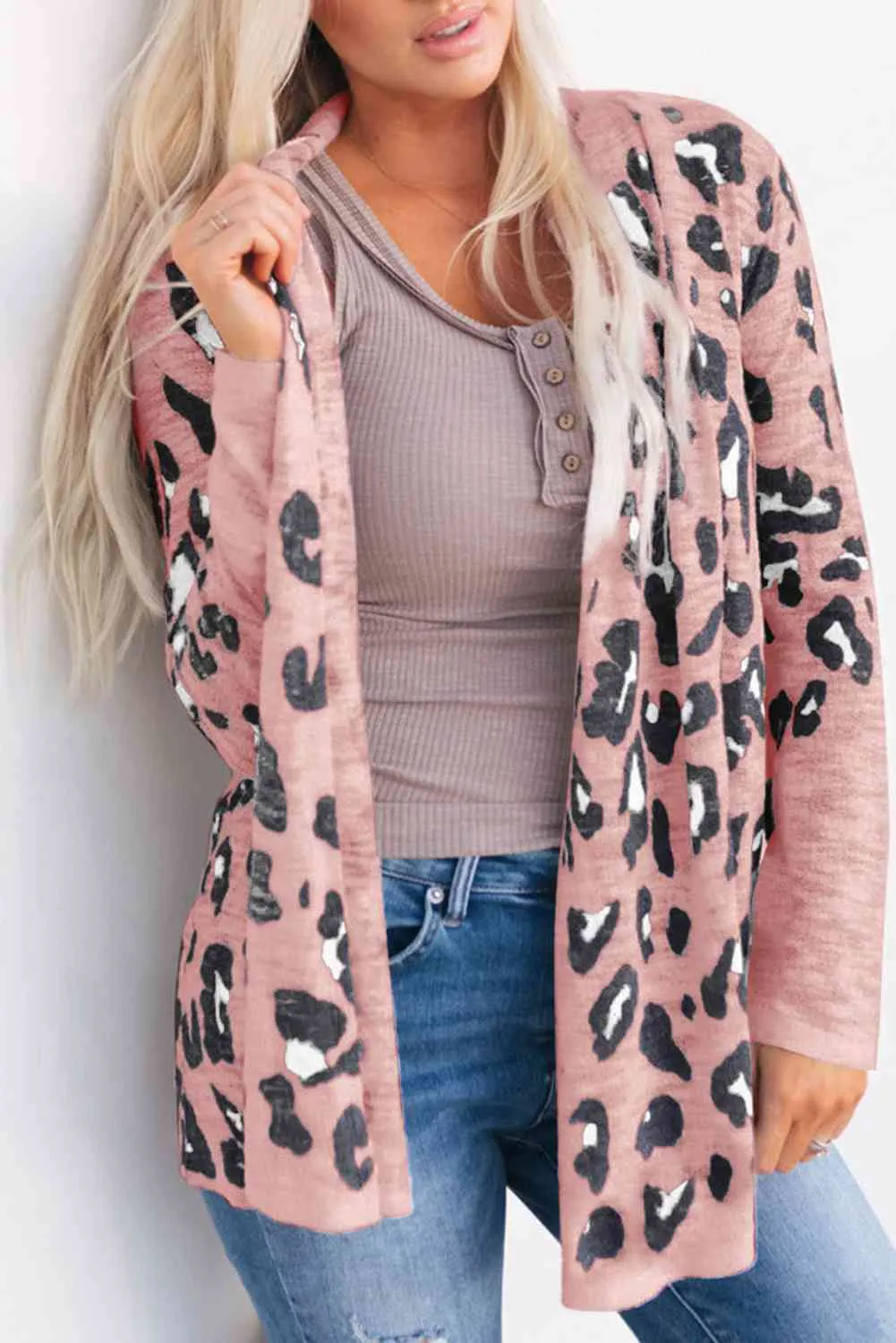 Leopard Printed Long Sleeve Cardigan (5 Colors)
