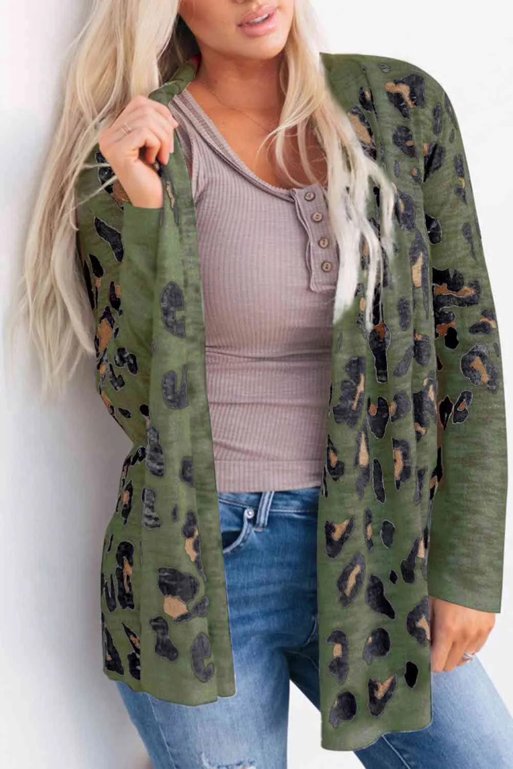 Leopard Printed Long Sleeve Cardigan (5 Colors)