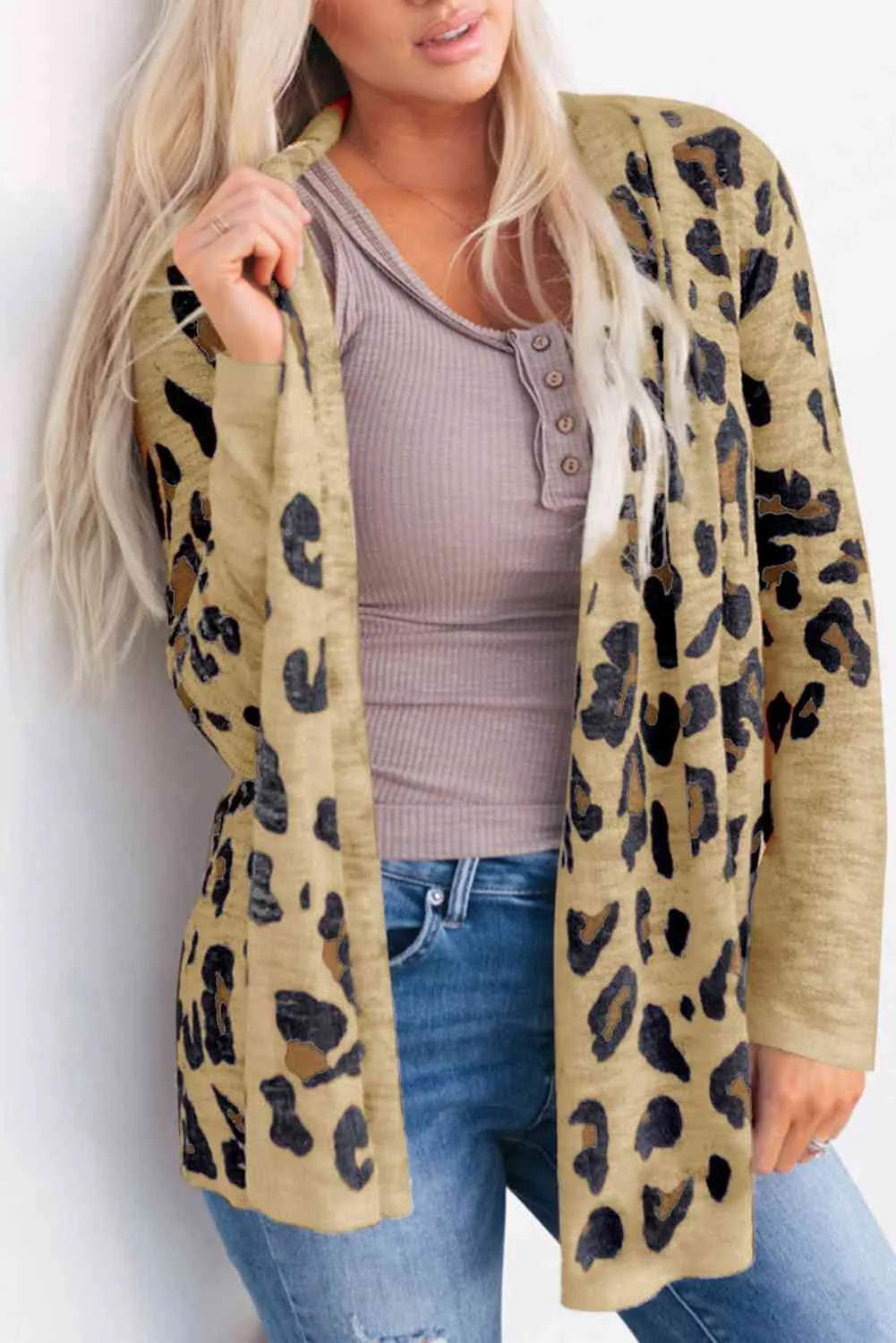 Leopard Printed Long Sleeve Cardigan (5 Colors)