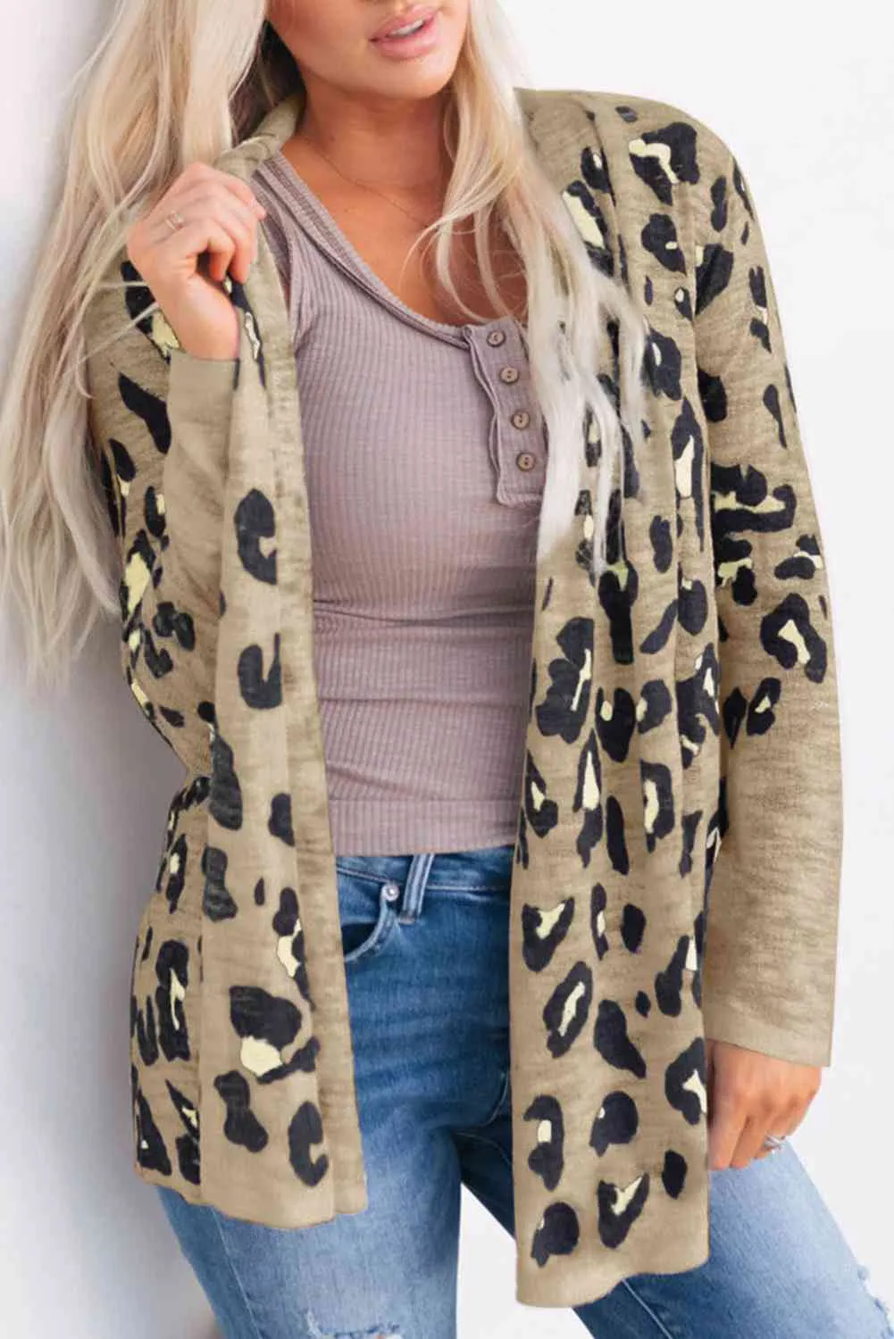 Leopard Printed Long Sleeve Cardigan (5 Colors)