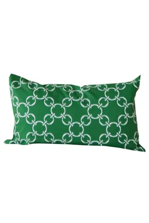linked-up ivy green printed cloth 12" x 20" pillow covers