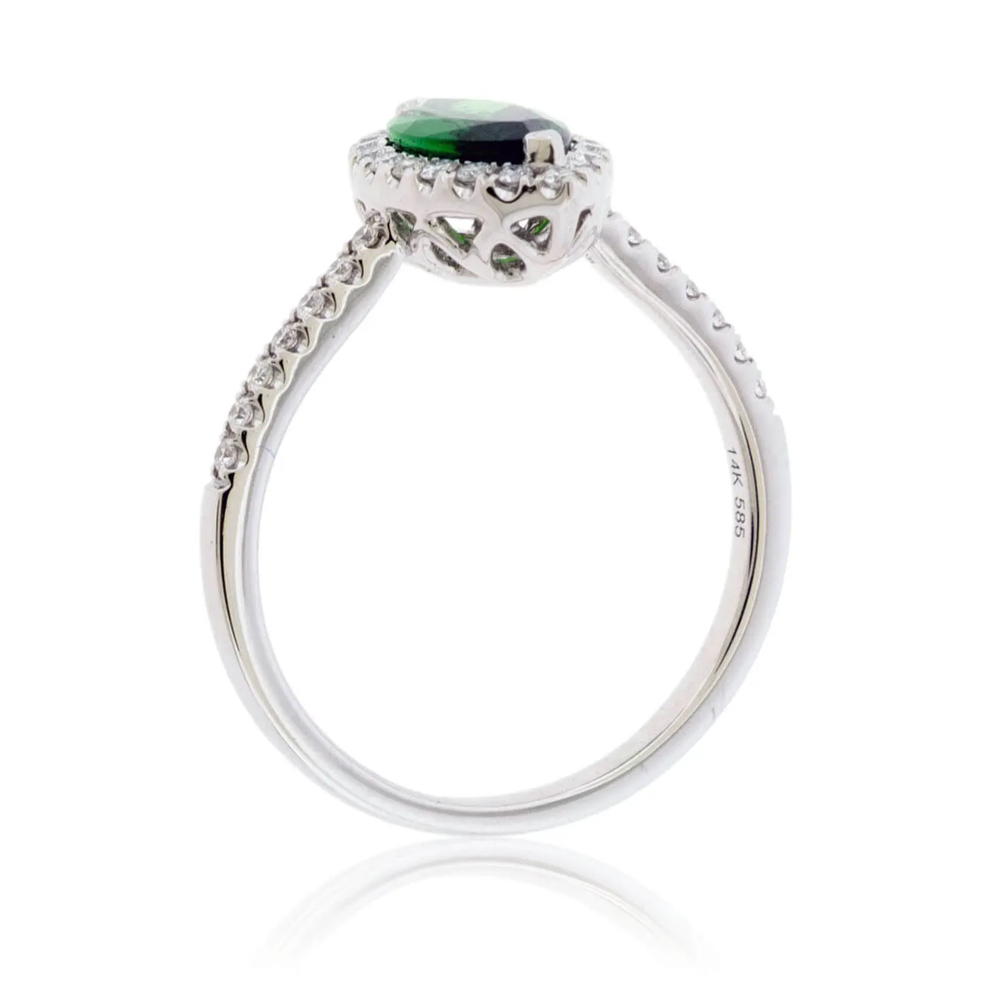 Marquise Tsavorite Garnet & Diamond Ring