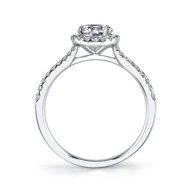 Mars Bridal Classic Round Halo Diamond Engagement Ring 25391