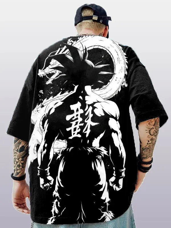 Men's Fashion Anime Printed T-shirt
